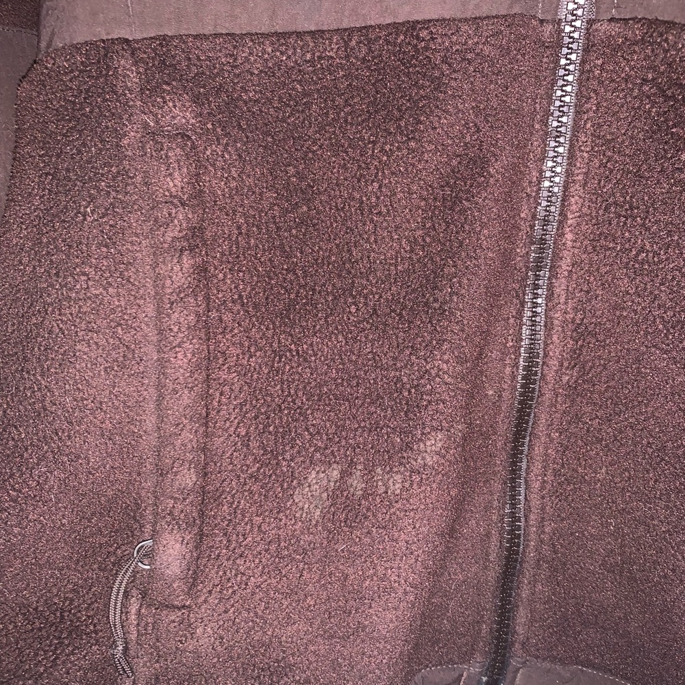 North Face Dark Brown Zipper Jacket - Picture 4 of 6